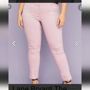 Lane Bryant The Allie Skinny Ankle lavender Pants Size 16